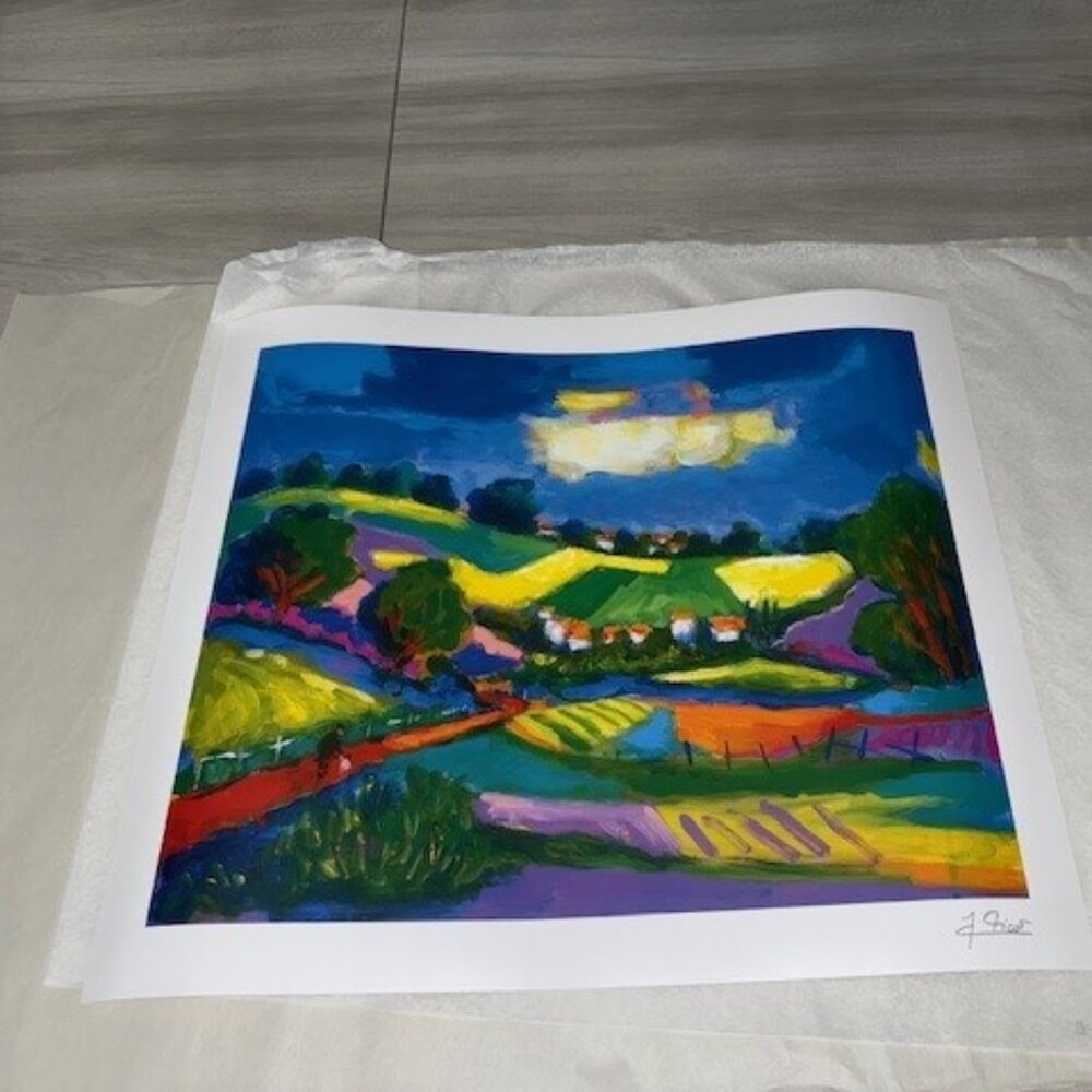 Jean Claude Picot Lithograph Art arrives in paint tube